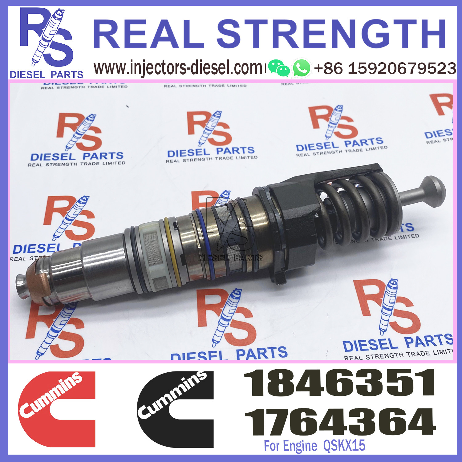 X15 Cummins Diesel Injector 1846351 579253 1731091 579264 For Scania