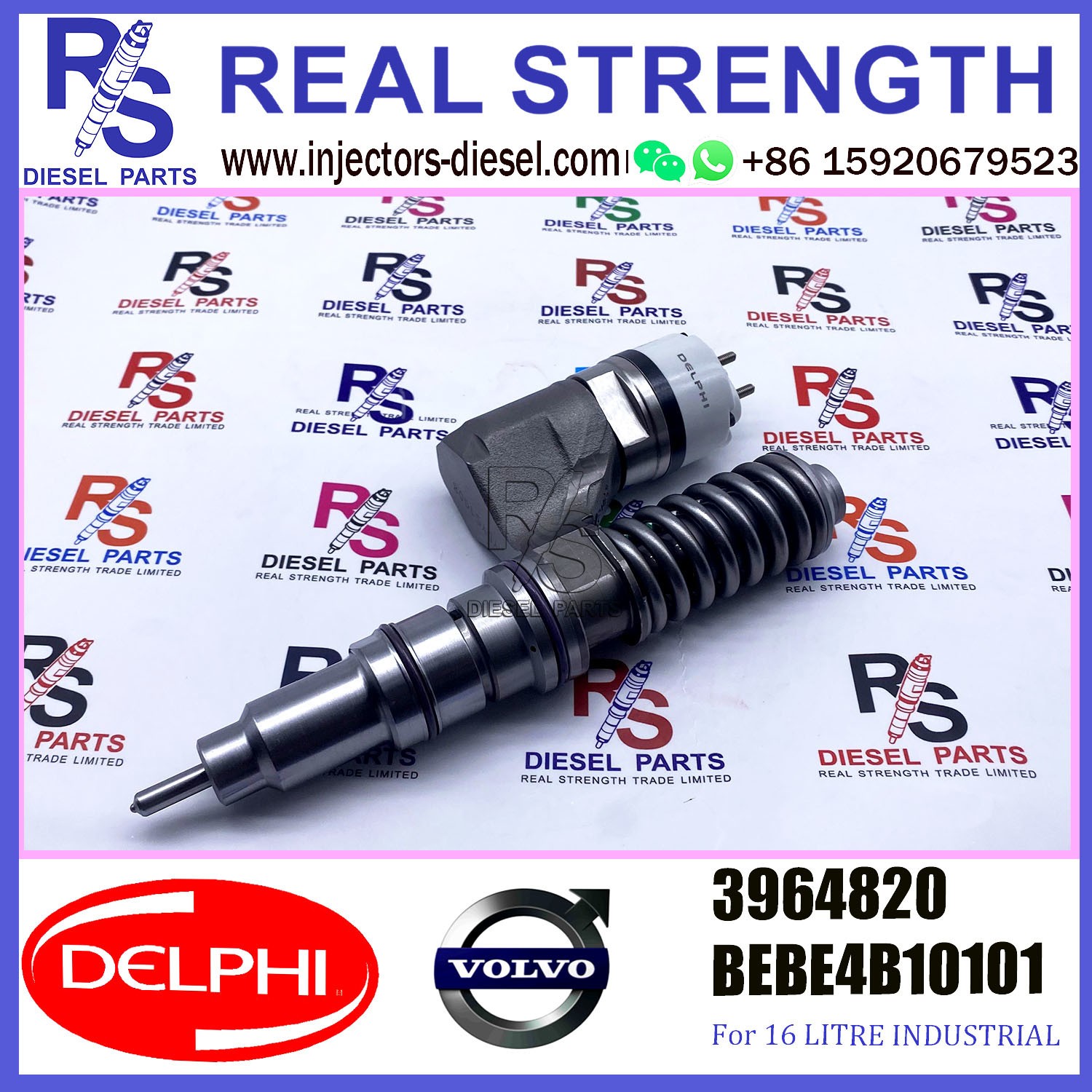 DELPHI injector 3964820 BEBE4C10101 Diesel pump Injector V-O-L-V ...